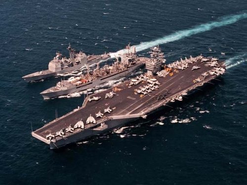 中國人已不能忍受美軍航母進入黃海演習(圖)