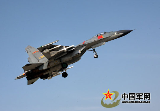 殲擊機“殲11”梯隊。本網記者 喬天富 攝