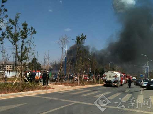 昆明北市區展億化工廠發生爆炸