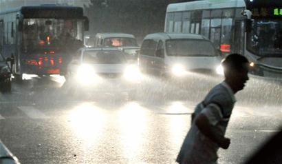 青島遇強降雨