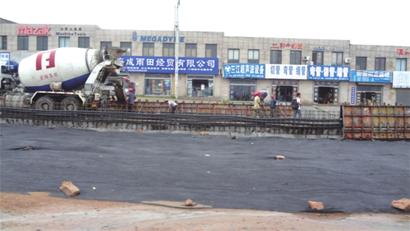 重慶路改造李滄段施工現場 重慶路改造李滄段施工現場