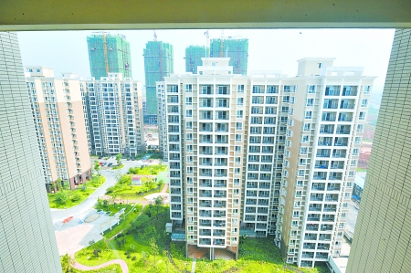 長沙市區一處新建的保障房小區