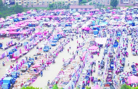 現在的辛安大集占地60余畝。