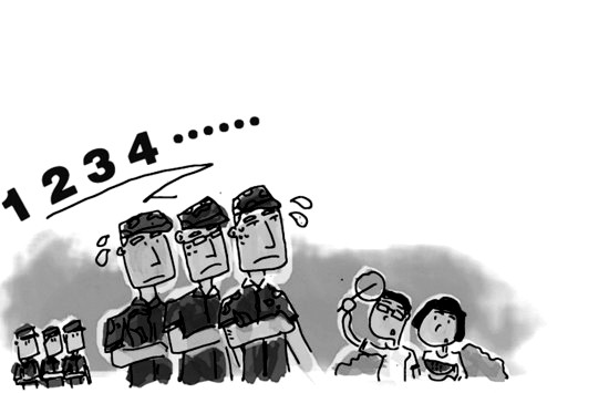 新生軍訓頻出現“玻璃脆”男生 因不能洗澡退學