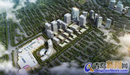 上市企業(yè)示范園核心區(qū)鳥瞰