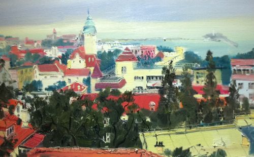 曬油畫中的經典青島 也許你家就在畫里