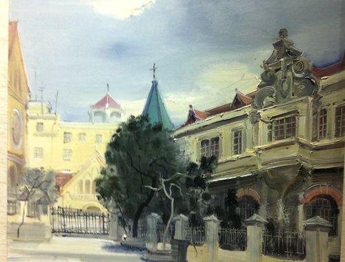 曬油畫中的經典青島 也許你家就在畫里