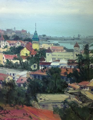 曬油畫中的經典青島 也許你家就在畫里