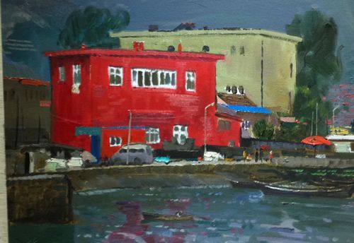 曬油畫中的經典青島 也許你家就在畫里