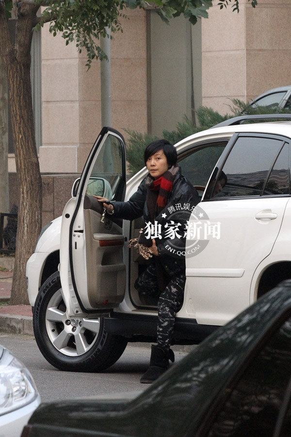 蘇巖孕后首現身羅嘉良陪同