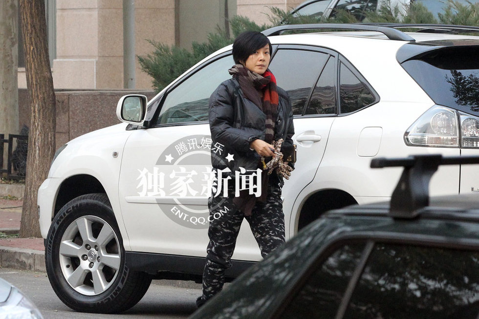 蘇巖孕后首現身羅嘉良陪同