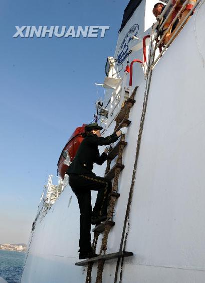 （社會）（2）大洋科考船返回青島