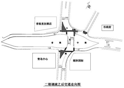 地鐵五四廣場站調流 山東路香港中路通行道東移32米