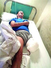 男子車禍左腿左臂截肢 四個月九次手術清理壞死組織