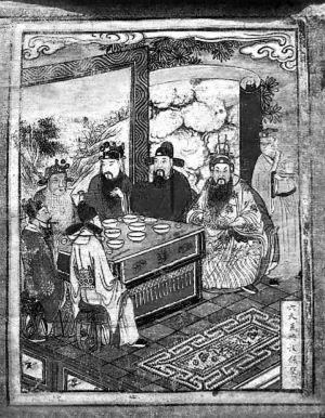 ▲古代有肥水衙門大發(fā)過年紅包,亦有官員請下屬吃一頓了事