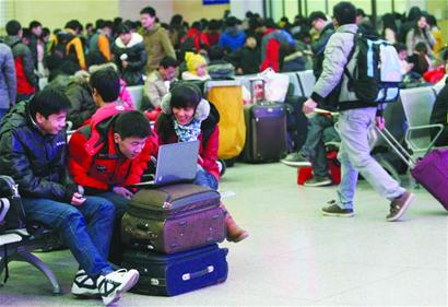 春運學生流迎洪峰