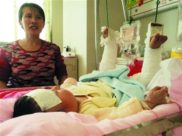 老鄉開車送娃就醫出車禍