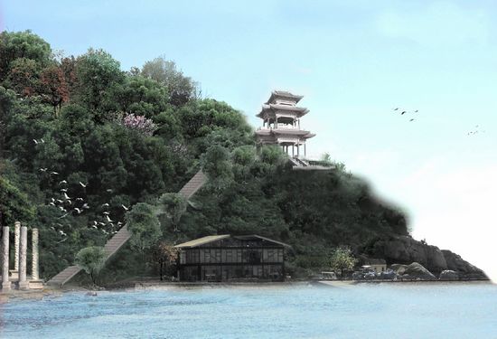 嶗山太清將建觀(guān)海亭