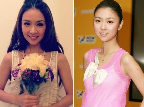 薛凱琪現在（左）和以前（右）的長相，真的差很大