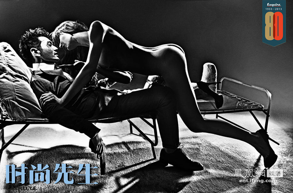 黃曉明帶傷登封面 裸模出鏡尺度大膽