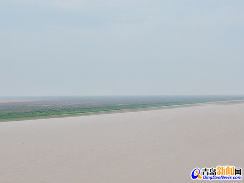 黃河奔流現黃龍入海奇觀 黃河奔流現黃龍入海奇觀