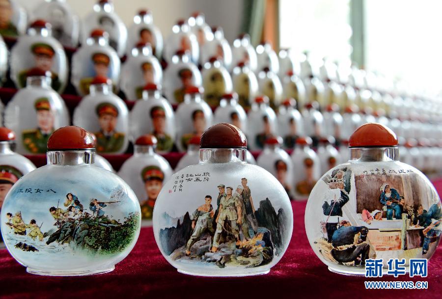 河北衡水：150幅內畫作品紀念抗戰勝利70周年